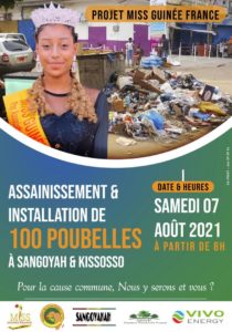 Article : La Miss Guinée France organise une journée d’assainissement à Conakry